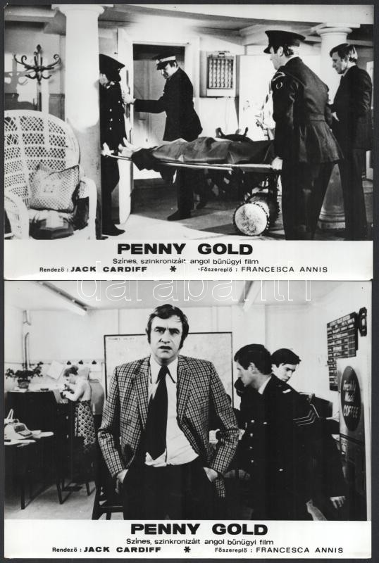 cca 1974 ,,Penny Gold' című angol film jelenetei és szereplői, 13 db vintage produkciós filmfotó, ezüstzselatinos fotópapíron, 18x24 cm - Image 3