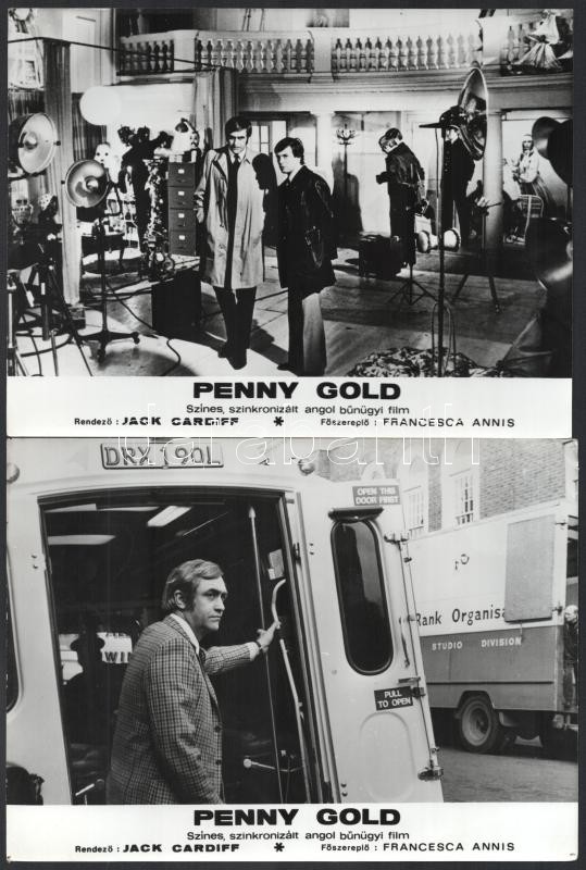 cca 1974 ,,Penny Gold' című angol film jelenetei és szereplői, 13 db vintage produkciós filmfotó, ezüstzselatinos fotópapíron, 18x24 cm - Image 4