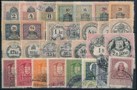 1880-1926. 29 klf régi okmánybélyeg