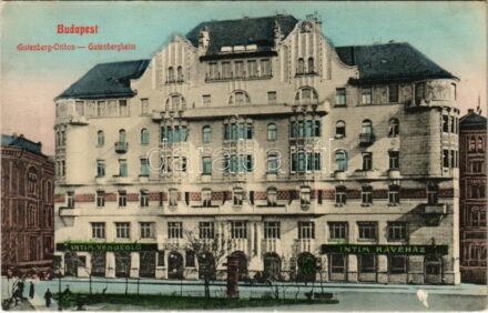 Budapest VIII. Gutenberg Otthon, Intim vendéglő és Intim Kávéház