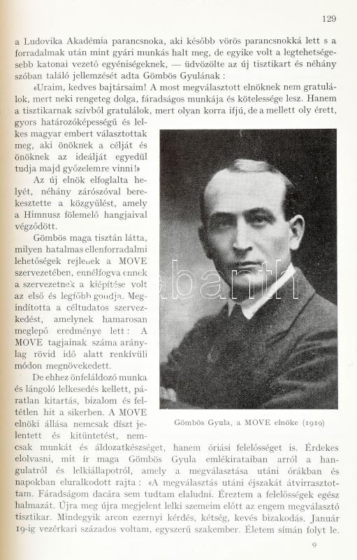 Révay József: Gömbös Gyula élete és politikája. Herczeg Ferenc előszavával. Bp., 1934., Franklin, XVI+440 p. Gazdag egészoldalas és szövegközti fekete-fehér képanyaggal illusztrált. Első kiadás. Kiadói aranyozott - Image 2