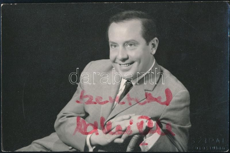 Kállai Ferenc színművész aláírt fotója