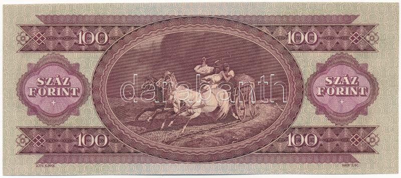 1968. 100Ft 'B 001 005159' T:I / Hungary 1968. 100 Forint 'B 001 005159' C:UNC Adamo F32 - Image 2