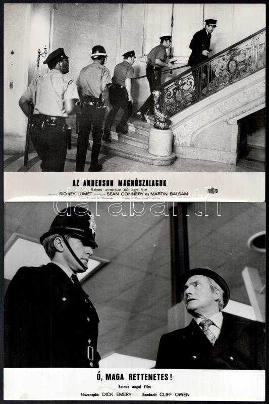 cca 1985 előtt készült külföldi filmek egy-egy jelenete, 13 db vintage produkciós filmfotó, 18x24 cm - Image 2