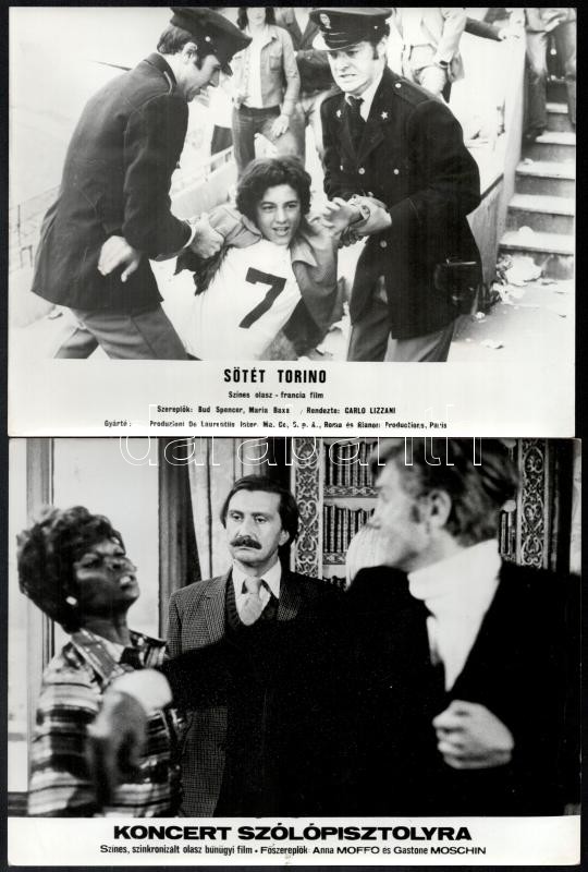 cca 1985 előtt készült külföldi filmek egy-egy jelenete, 13 db vintage produkciós filmfotó, 18x24 cm - Image 3