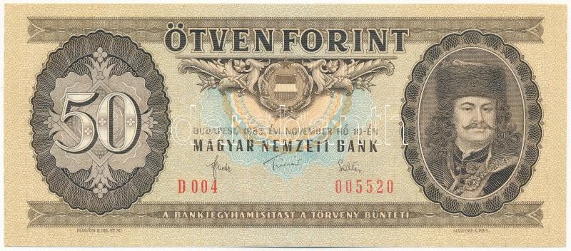 1983. 50Ft 'D 004 005520' T:I / Hungary 1983. 50 Forint 'D 004 005520' C:UNC Adamo F23