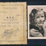1936 Shirley Temple Club igazolvány és fotó