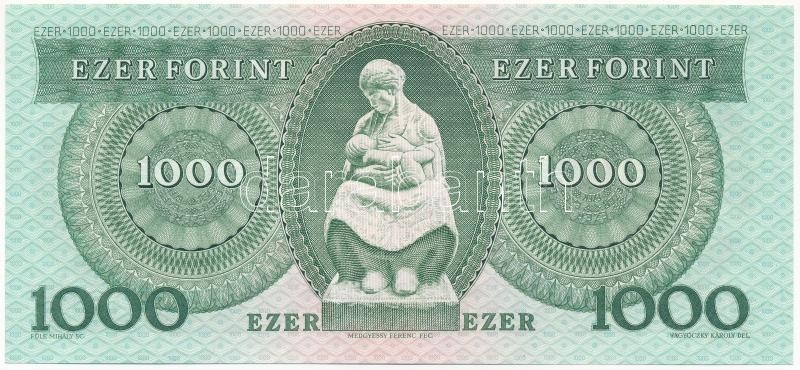 1983. november 10. 1000Ft 'C 52592117' T:I / Hungary 1983. November 10th 1000 Forint 'C 52592117' C:UNC Adamo F45.1 - Image 2