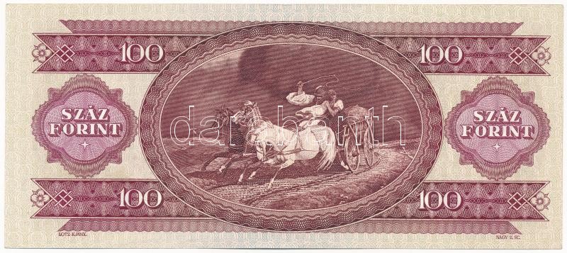 1989. 100Ft 'B 573 072301' T:I- / Hungary 1989. 100 Forint 'B 573 072301' C:AU Adamo F36 - Image 2