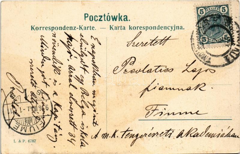 1906 Ivano-Frankivsk, Stanislawów, Stanislau; Mickiewicz Platz / square, Jewish restaurant and shop, synagogue (fl) - Image 2