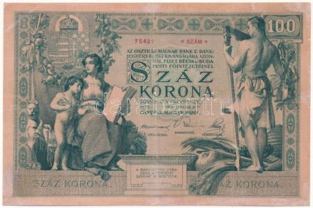 1902. 100K 'Osztrák-magyar Bank' '1074 75422' T:III,III- restaurált / Austro-Hungarian Monarchy 1902. 100 Kronen 'Österreichisch-ungarische Bank' '1074 75422' C:F,VG Adamo K26