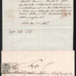 1826-1869 6 db klf régi irat Lajtabruck, Carlsruhe, Téth, stb. klf városok - Image 2