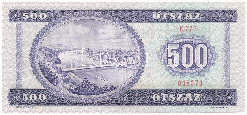1990. 500Ft 'E 777 048370' T:I / Hungary 1990. 500 Forint 'E 777 048370' C:UNC Adamo F43 - Image 2