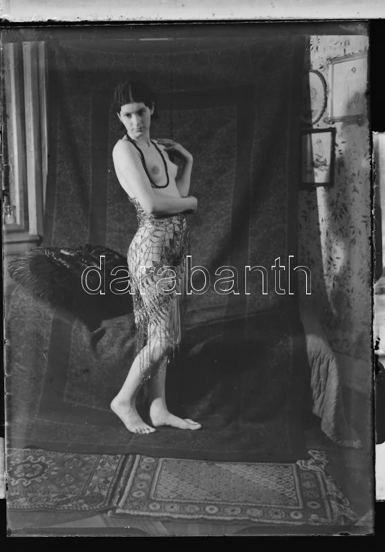 cca 1945 előtt készült privát felvételek, 13 db vintage NEGATÍV üveglemezen, 9x6 cm - Image 2