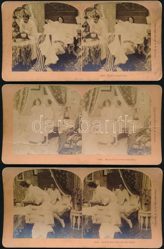 1899 3 db erotikus sztereófotó