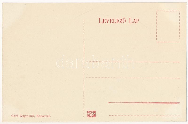 Kaposvár, Izraelita templom, zsinagóga. Gerő Zsigmond kiadása - Image 2