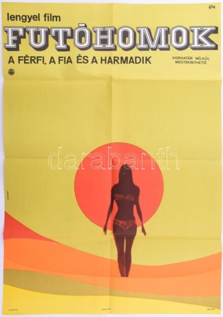 ,,Futóhomok' című lengyel film magyar plakátja Hibner jelzéssel, hajtogatva, 82,5x56,5 cm