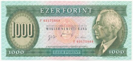 1996. 1000Ft 'F 3175869' T:I / Hungary 1996. 1000 Forint 'F 3175869' C:UNC Adamo F48.1