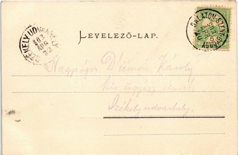 1903 Balatonszentgyörgy, vasútállomás. Mérei Ignác 153. 1903. - Image 2