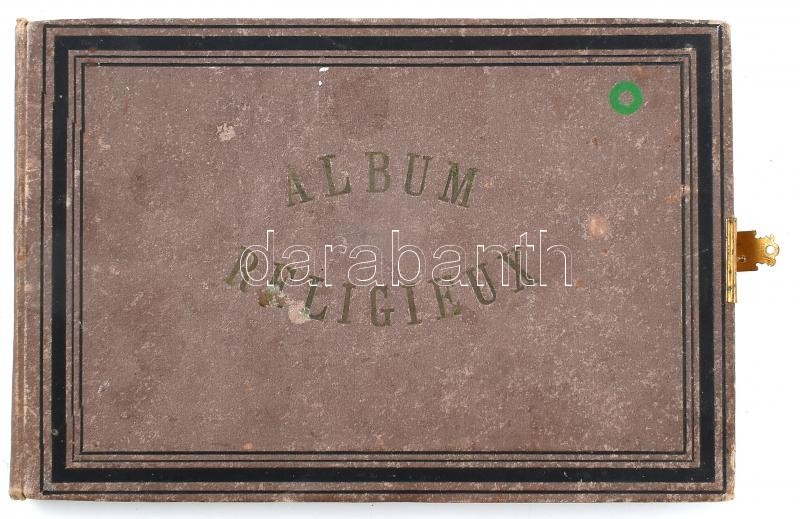 32 szentkép egy jó állapotú régi albumban, mind lovakat is ábrázoló - Image 3