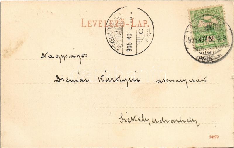 1905 Losonc, Lucenec; Csolnakázó tér és pavilon. Redlinger / rowing pavilion - Image 2