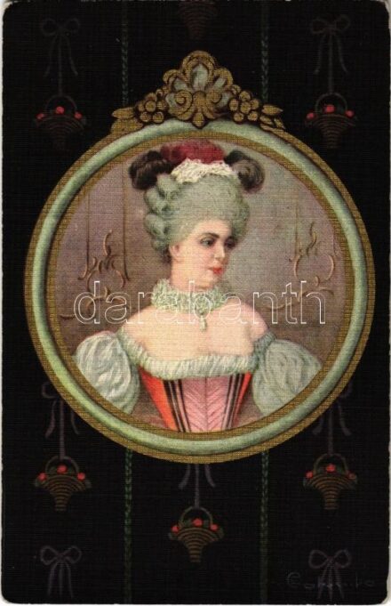 Italian lady art postcard. Ultra 2114. s: Colombo