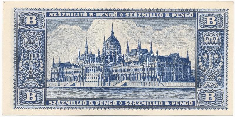 1946. 100.000.000BP T:I / Hungary 1946. 100.000.000 Billion Pengő C:UNC Adamo P38 - Image 2