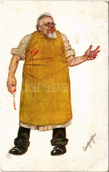 Boncolás után / After autopsy. B.K.W.I. 898-6. artist signed (EK)