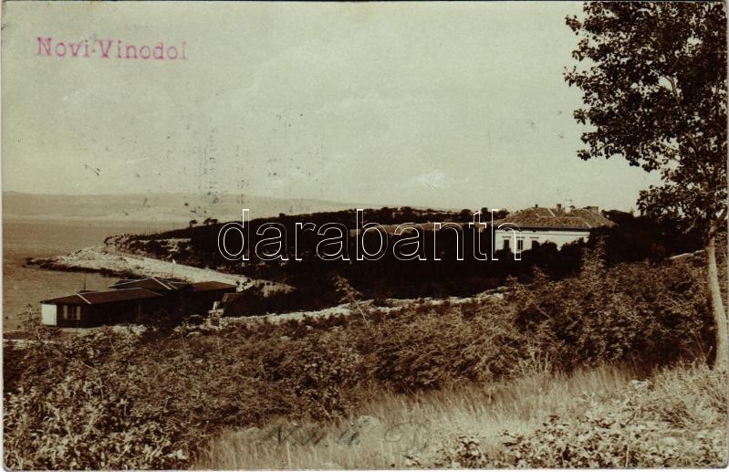 1909 Novi Vinodolski, Novi, Novoga; G.B. Bronzini Forograf Senj (Zengg), photo (EK)