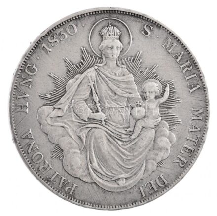 1830A Tallér Ag 'I. Ferenc' Bécs (27,94g) T:2,2- kis ph., juszt. / Hungary 1830A Thaler Ag 'Franz I' Vienna (27,94g) C:XF,VF small edge error, adjusted Huszár: 1952., Unger: 1361.