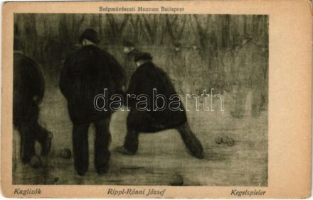 Kuglizók / Kegelspieler / bowling s: Rippl-Rónai József (EK)