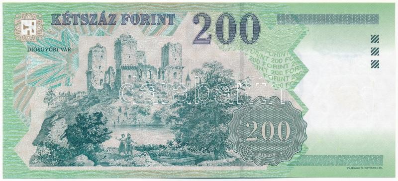 2001. 200Ft 'FE 1830867' T:I / Hungary 2001. 200 Forint 'FE 1830867' C:UNC Adamo F53A4 - Image 2