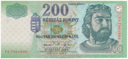 2006. 200Ft 'FA 7961800' T:I / Hungary 2006. 200 Forint 'FA 7961800' C:UNC Adamo F53F