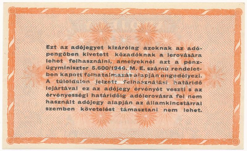 1946. 100.000.000AP T:I,I- / Hungary 1946. 100.000.000 Adópengő C:UNC,AU Adamo P55 - Image 2