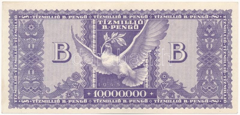1946. 10.000.000BP T:I- / Hungary 1946. 10.000.000 Billion Pengő C:AU Adamo P38 - Image 2