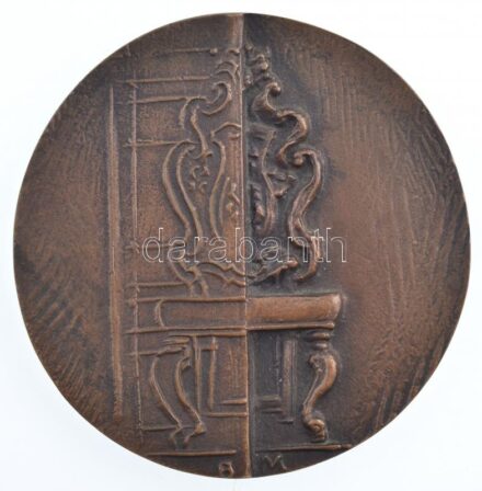 Borsos Miklós (1906-1990) 1972. '25 éves a Szövetkezeti Fa és Papíripar' kétoldalas, öntött bronz emlékérem (83mm) T:1,1- / Hungary 1972. '25 éves a Szövetkezeti Fa és Papíripar' double-sided, cast bronze commemorative medallion