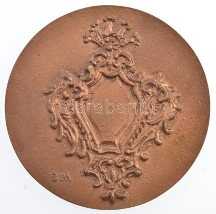 Borsos Miklós (1906-1990) 1985. 'Budapesti Könnyűipari Szövetkezetek Szövetsége 1985' kétoldalas, öntött bronz emlékérem (98mm) T:1- / Hungary 1985. 'Budapesti Könnyűipari Szövetkezetek Szövetsége 1985' double-sided cast bronze