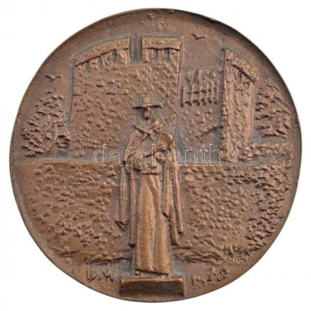 Borsos Miklós (1906-1990) 1979. 'Pécsi Faipari Szövetkezet 1949-1979' kétoldalas, öntött bronz emlékérem (83mm) T:1- / Hungary 1979. 'Pécsi Faipari Szövetkezet 1949-1979' double-sided, cast bronze commemorative medallion (83mm) C:AU
