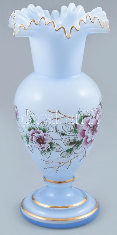 Lady Flo'rae jelzett üveg váza, m: 21 cm