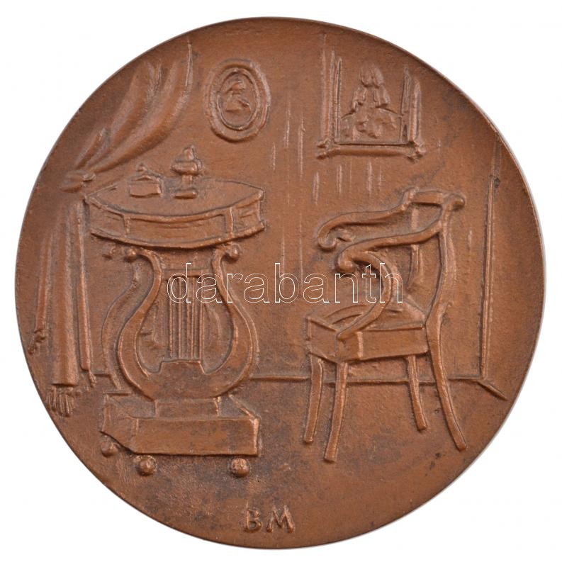 Borsos Miklós (1906-1990) 1980. 'Fa- és Papíripari Szövetkezetek Szövetsége 1980' kétoldalas, öntött bronz emlékérem (85mm) T:1- / Hungary 1980. 'Fa- és Papíripari Szövetkezetek Szövetsége 1980' double-sided, cast bronze