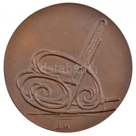 Borsos Miklós (1906-1990) DN 'Fa és Papiripari Szövetkezetek Szövetsége' kétoldalas, öntött bronz emlékérem (89mm) T:1- / Hungary ND 'Fa és Papiripari Szövetkezetek Szövetsége' double-sided, cast bronze commemorative medallion (89mm)