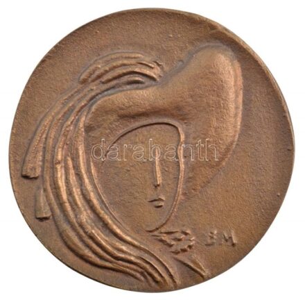 Borsos Miklós (1906-1990) 1986. 'Budapesti Könnyűipari Szövetkezetek Szövetsége - BNV 1986' kétoldalas, öntött bronz emlékérem (73mm) T:1- / Hungary 1986. 'Budapesti Könnyűipari Szövetkezetek Szövetsége - BNV 1986' double-sided,