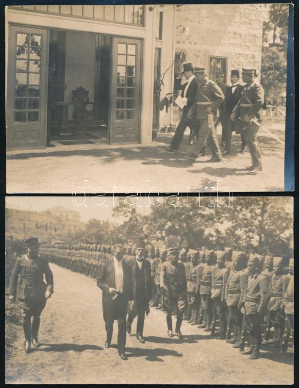 1924 Rudolf Nadolny (1873-1953) német diplomata, későbbi genfi küldöttségvezető és a német vöröskereszt elnöke nagyköveti kinevezése utáni megérkezése Ankarába, Törökországba, fogadtatásával, 5 db fotó, hátoldalon magyar - Image 2