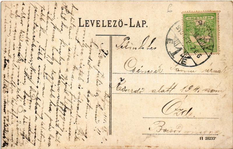 1915 Pöstyén-fürdő, Kúpele Piestany; Grünbaum szálló gyaloghintója, infanterista / hotel's carriage (EK) - Image 2