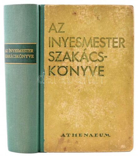 [Magyar Elek:] Az ínyesmester szakácskönyve. Bp., [1932], Athenaeum. 592+1 p. Új, lényegesen bővített kiadás. Kiadói félvászon-kötés, kopott, kissé foltos borítóval, helyenként kissé foltos lapokkal, néhány lap sérült.