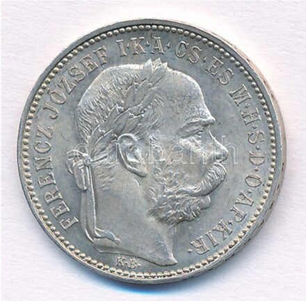1896KB 1K Ag 'Ferenc József' T:2 patina Adamo K5