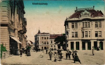 1918 Kézdivásárhely, Targu Secuiesc; Kisegítő Takarékpénztár / savings bank + 'K.u.K. Feldspital Nr. 813.' (EK)
