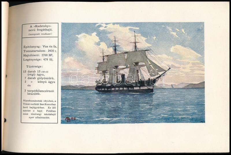 1909 A Radetzky nevű csatahajó ünnepélyes vízre bocsátásának prospektusa, foltos borító - Image 2