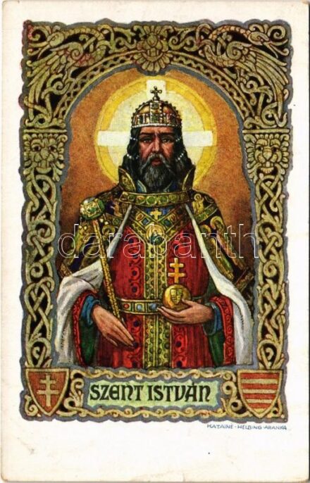 Szent István király. Rigler József Ede R.J.E. 16/1. / Der Heilige Stephan, König v. Ungarn / Saint Stephen, King of Hungary s: Kátainé Helbing Aranka (EK)