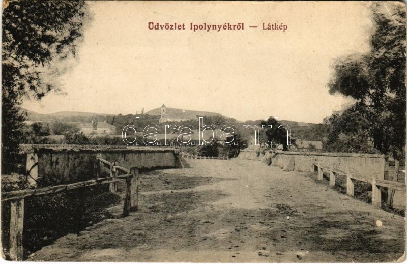 Ipolynyék, Nekyje, Vinica; híd, templom. Weisz Adolf utóda Widder Mór kiadása / bridge, church (EK)